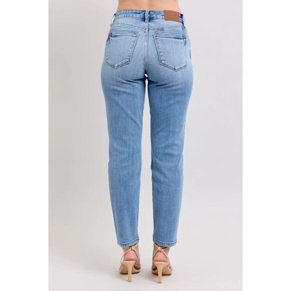 Judy Blue Slim Fit Jeans Medium Wash Stretchy Size 3/26 Women's Straight Leg - Picture 2 of 6